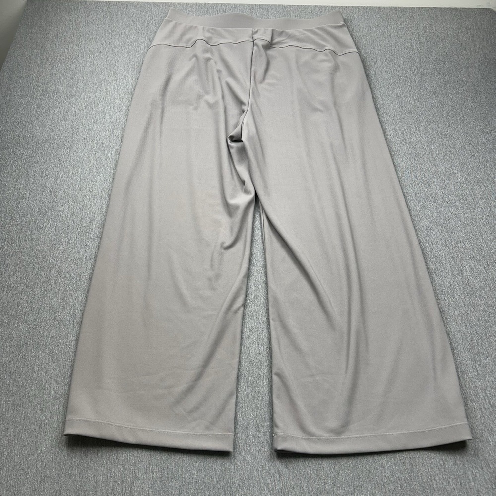 Halara Pants Gray Wide Leg Stretch Dress Work Trousers Women's XL Petite Pull On - Picture 12 of 14